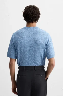 Sale CAMISETA PUNTO JACQUARD IRREGULAR Hombre Jerséis / Chaquetas|Camisetas