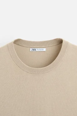 Best CAMISETA PUNTO MEZCLA VISCOSA Hombre Jerséis / Chaquetas|Camisetas