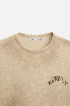 Fashion CAMISETA PUNTO TEXTO ESTAMPADO Hombre Jerséis / Chaquetas|Camisetas