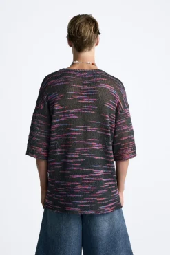 Fashion CAMISETA PUNTO TEXTURA BOUCLÉ Hombre Jerséis / Chaquetas