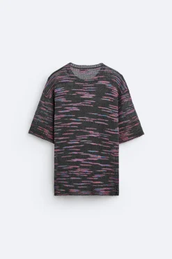 Fashion CAMISETA PUNTO TEXTURA BOUCLÉ Hombre Jerséis / Chaquetas