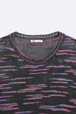 Fashion CAMISETA PUNTO TEXTURA BOUCLÉ Hombre Jerséis / Chaquetas