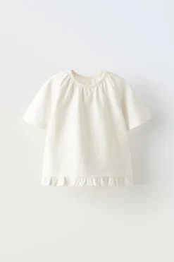 Niños ZARA 1½ - 6 Años·Camisetas|6 - 18 Meses·Camisetas<CAMISETA RANGLAN VOLANTE