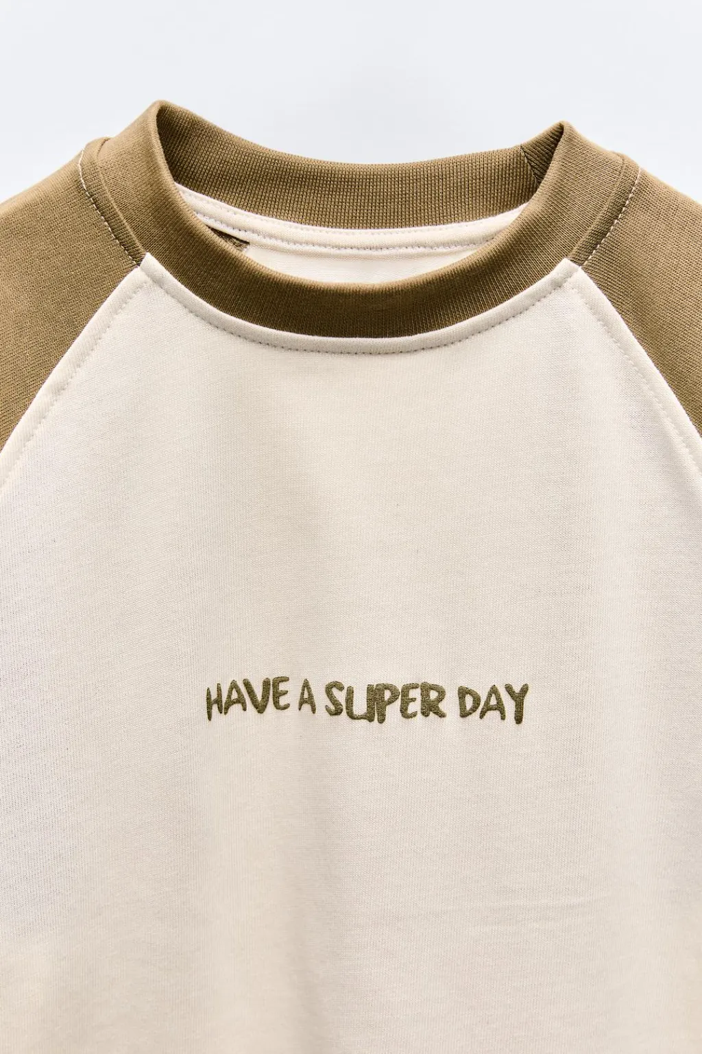 Niños ZARA 6 - 14 Años·Camisetas<CAMISETA RANGLÁN TEXTO