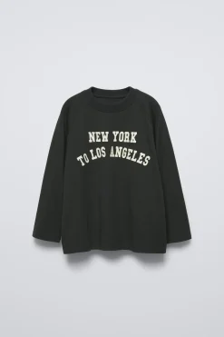 Niños ZARA 6 - 14 Años·Camisetas|6 - 14 Años·Deporte / Chándal<CAMISETA RANGLÁN TEXTO