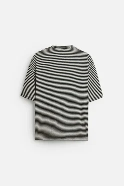 Sale CAMISETA RAYAS ALGODÓN - LINO Hombre Camisetas