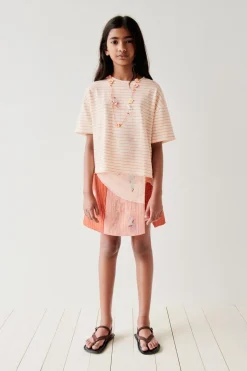 Niños ZARA 6 - 14 Años·Camisetas<CAMISETA RAYAS ALGODÓN LINO