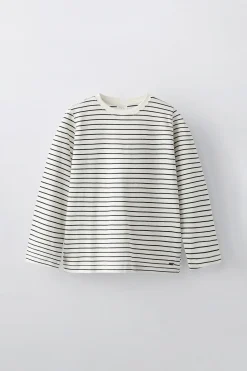 Niños ZARA 6 - 14 Años·Camisetas<CAMISETA RAYAS APLIQUE