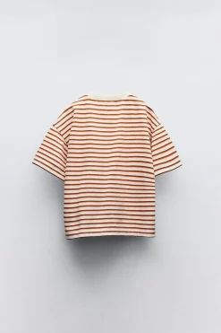 Niños ZARA 1½ - 6 Años·Camisetas|1½ - 6 Años·Camisetas<CAMISETA RAYAS BOLSILLO