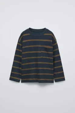 Niños ZARA 6 - 14 Años·Camisetas<CAMISETA RAYAS BOLSILLO