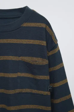 Niños ZARA 6 - 14 Años·Camisetas<CAMISETA RAYAS BOLSILLO