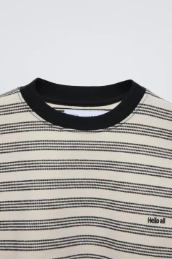 Niños ZARA 6 - 14 Años·Camisetas<CAMISETA RAYAS BORDADO