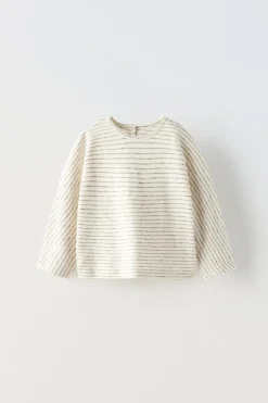 Niños ZARA 0 - 6 Meses·Camisetas|0 - 6 Meses·Homewear<CAMISETA RAYAS BOTONES