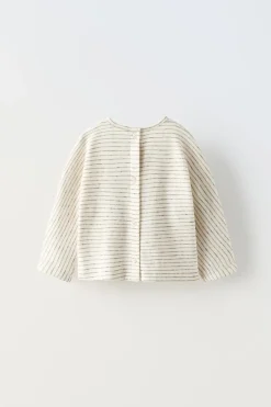 Niños ZARA 0 - 6 Meses·Camisetas|0 - 6 Meses·Homewear<CAMISETA RAYAS BOTONES