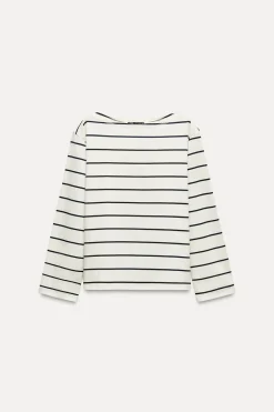 Online CAMISETA RAYAS CON ALGODÓN Mujer Camisetas