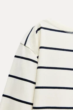 Online CAMISETA RAYAS CON ALGODÓN Mujer Camisetas