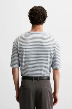 Fashion CAMISETA RAYAS CONTRASTE Hombre Camisetas