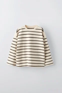 Niños ZARA 1½ - 6 Años·Sudaderas|1½ - 6 Años·Camisetas<CAMISETA RAYAS ETIQUETA