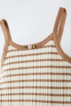 Niños ZARA 6 - 14 Años·Camisetas<CAMISETA RAYAS FLOR