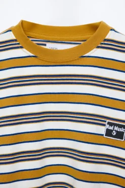 Niños ZARA 6 - 14 Años·Camisetas<CAMISETA RAYAS PARCHE