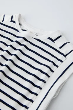 Niños ZARA 6 - 14 Años·Camisetas<CAMISETA RAYAS PESTAÑA