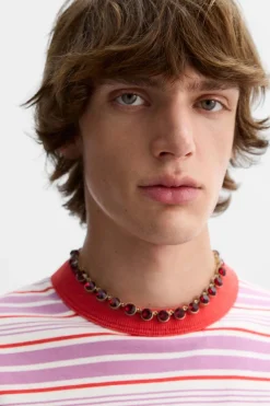 Clearance CAMISETA RAYAS RIB X HARRY LAMBERT Hombre Camisetas