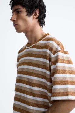 New CAMISETA RAYAS TEXTURA Hombre Camisetas