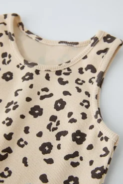 Niños ZARA 1½ - 6 Años·Camisetas|1½ - 6 Años·Total Look<CAMISETA RIB ANIMAL PRINT