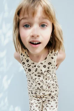 Niños ZARA 1½ - 6 Años·Camisetas|1½ - 6 Años·Total Look<CAMISETA RIB ANIMAL PRINT