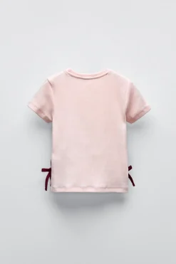 Niños ZARA 6 - 14 Años·Camisetas<CAMISETA RIB BANDA Y LAZO