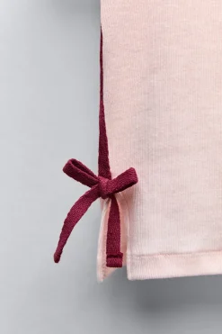 Niños ZARA 6 - 14 Años·Camisetas<CAMISETA RIB BANDA Y LAZO