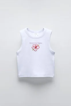 Niños ZARA 6 - 14 Años·Camisetas<CAMISETA RIB BORDADO