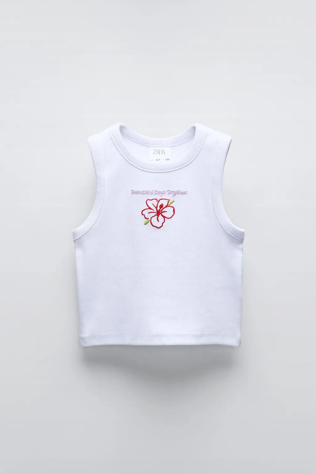 Niños ZARA 6 - 14 Años·Camisetas<CAMISETA RIB BORDADO