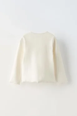 Niños ZARA 1½ - 6 Años·Camisetas|6 - 18 Meses·Camisetas<CAMISETA RIB BORDADO