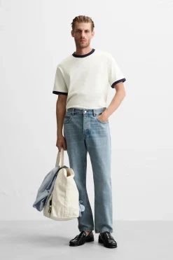 Sale CAMISETA RIB CONTRASTE Hombre Camisetas