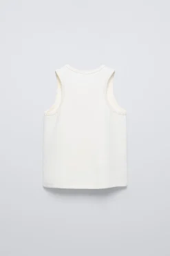 Niños ZARA 6 - 14 Años·Camisetas|6 - 14 Años·Deporte / Jogging<CAMISETA RIB CORAZÓN RELIEVE