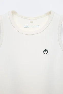 Niños ZARA 6 - 14 Años·Camisetas|6 - 14 Años·Deporte / Jogging<CAMISETA RIB CORAZÓN RELIEVE