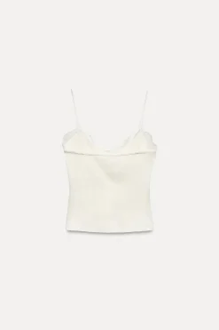 Sale CAMISETA RIB ENCAJE BOTONES Mujer Tops / Bodies