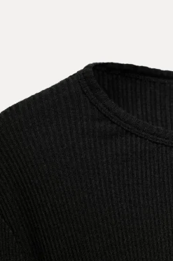 Best CAMISETA RIB MANGA LARGA Mujer Lenceria