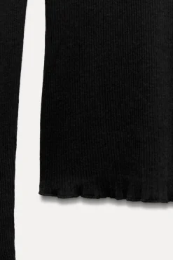 Best CAMISETA RIB MANGA LARGA Mujer Lenceria