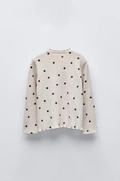 Niños ZARA 1½ - 6 Años·Camisetas|1½ - 6 Años·Total Look<CAMISETA RIB TOPOS SOFT TOUCH