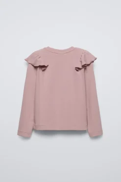 Niños ZARA 6 - 14 Años·Camisetas<CAMISETA RIB VOLANTE