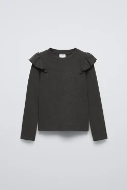 Niños ZARA 6 - 14 Años·Camisetas<CAMISETA RIB VOLANTE