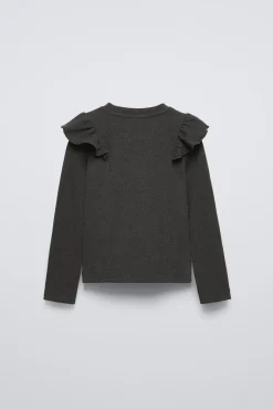 Niños ZARA 6 - 14 Años·Camisetas<CAMISETA RIB VOLANTE