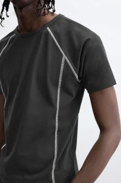 Clearance CAMISETA SLIM CONTRASTE Hombre Camisetas