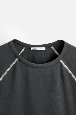 Clearance CAMISETA SLIM CONTRASTE Hombre Camisetas