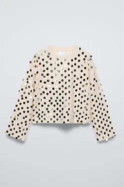 Niños ZARA 6 - 14 Años·Camisetas<CAMISETA SOFT TOUCH LENTEJUELAS