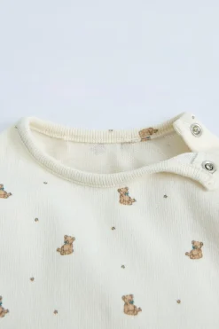Niños ZARA 0 - 6 Meses·Camisetas<CAMISETA SOFT TOUCH OSITOS