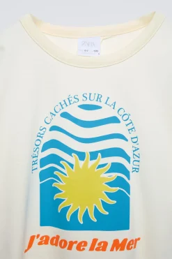 Niños ZARA 6 - 14 Años·Camisetas<CAMISETA SOL CUT OUT