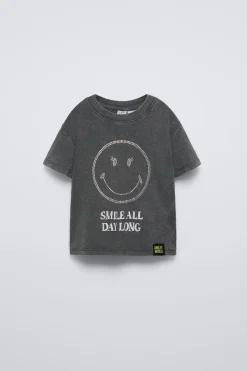 Niños ZARA 6 - 14 Años·Camisetas|6 - 14 Años·Camisetas<CAMISETA STRASS SMILEYWORLD ®